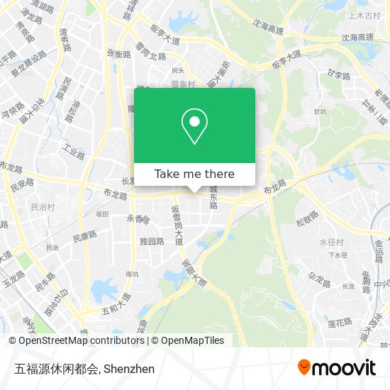 五福源休闲都会 map