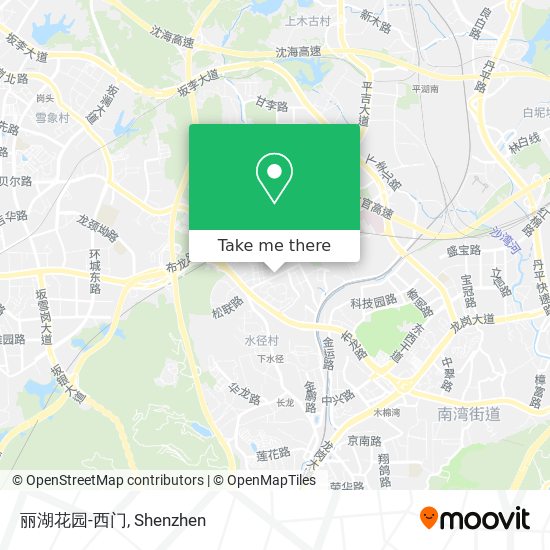丽湖花园-西门 map