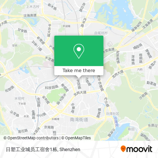 日塑工业城员工宿舍1栋 map