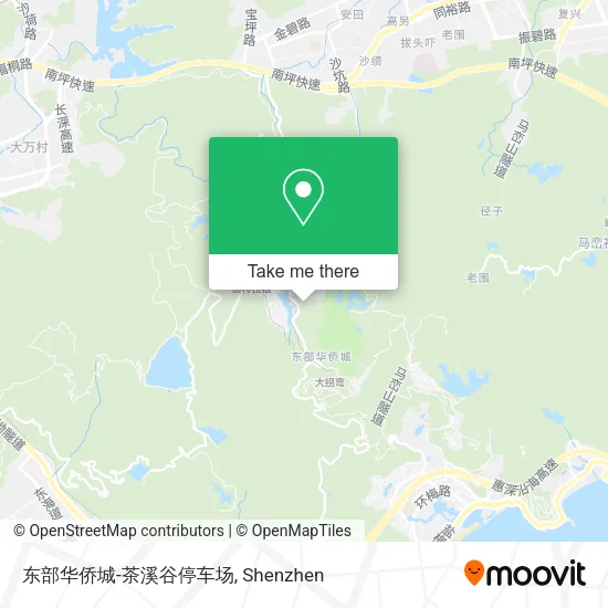东部华侨城-茶溪谷停车场 map