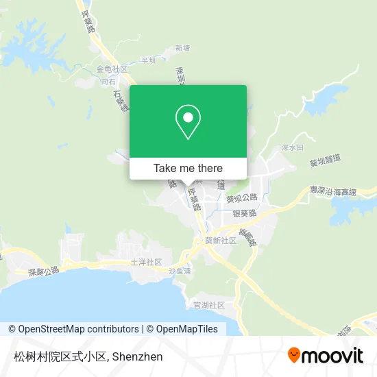 松树村院区式小区 map