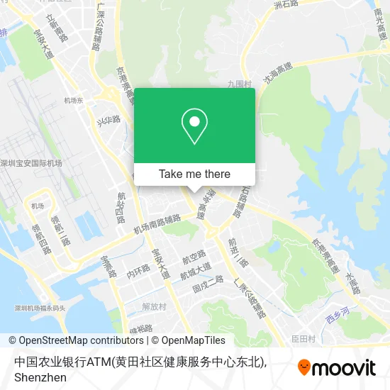 中国农业银行ATM(黄田社区健康服务中心东北) map