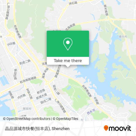 晶品源城市快餐(恒丰店) map