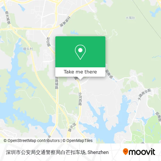 深圳市公安局交通警察局白芒扣车场 map