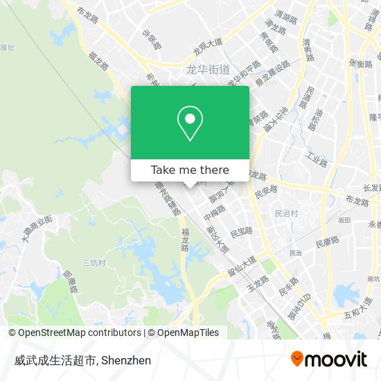 威武成生活超市 map