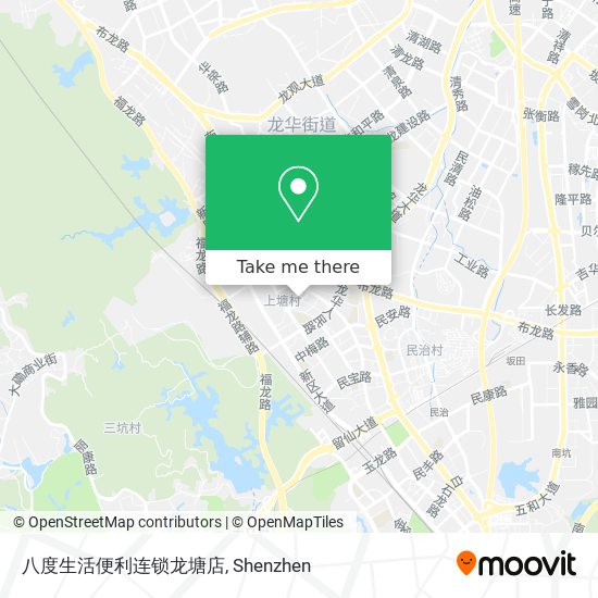 八度生活便利连锁龙塘店 map