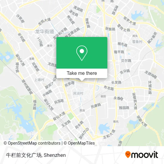 牛栏前文化广场 map