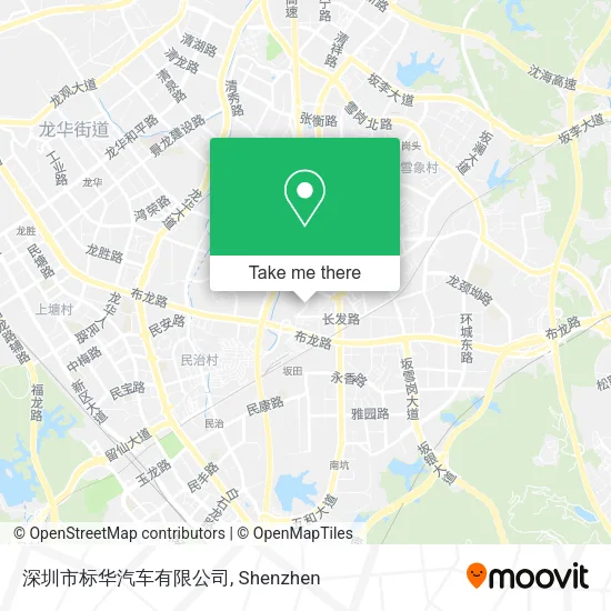 深圳市标华汽车有限公司 map