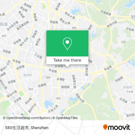 580生活超市 map