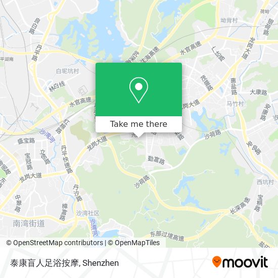 泰康盲人足浴按摩 map