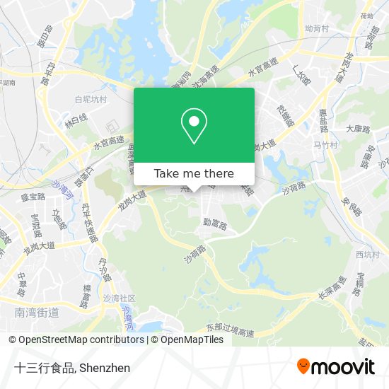十三行食品 map