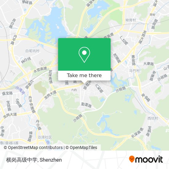 横岗高级中学 map
