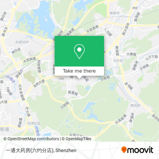 一通大药房(六约分店) map