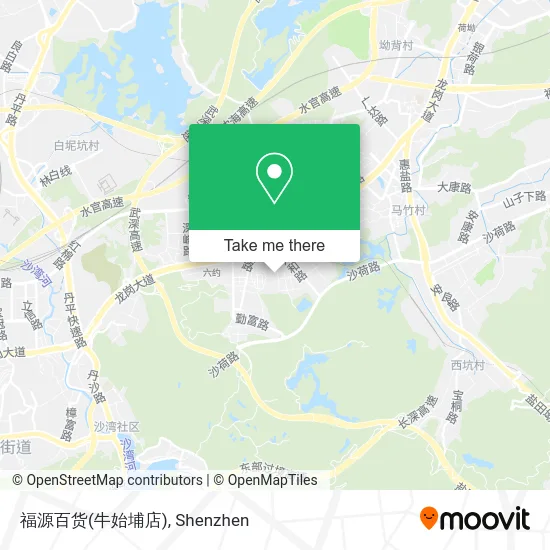 福源百货(牛始埔店) map