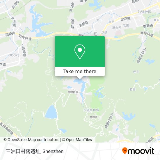 三洲田村落遗址 map