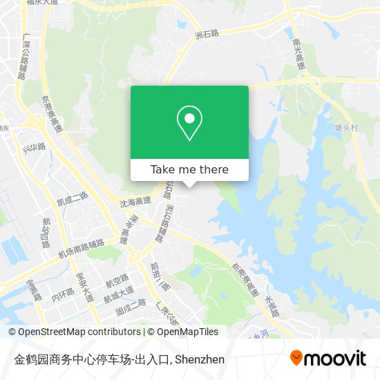 金鹤园商务中心停车场-出入口 map