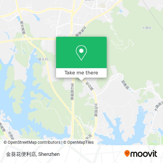 金葵花便利店 map