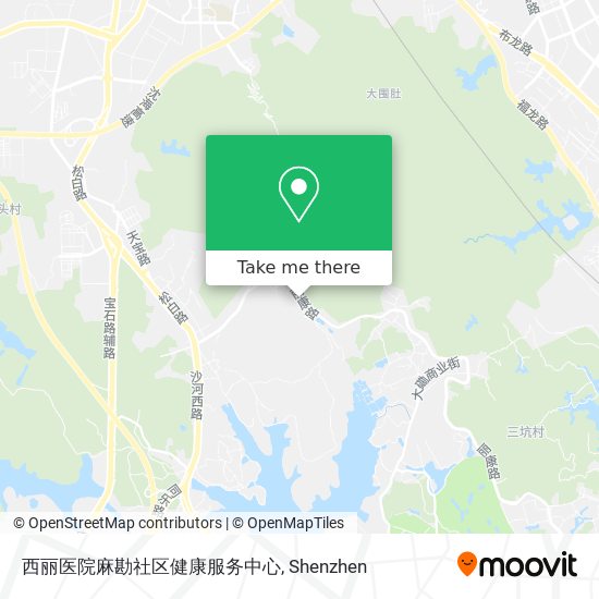 西丽医院麻勘社区健康服务中心 map