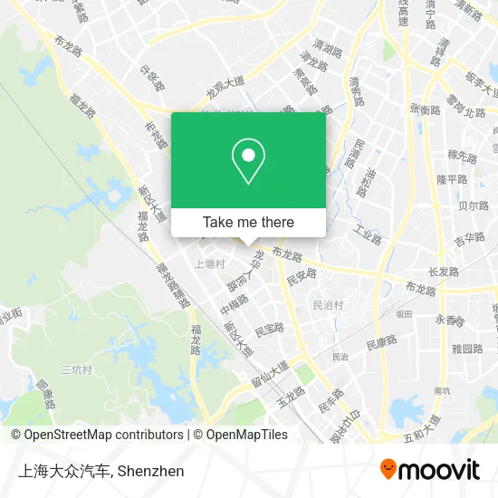 上海大众汽车 map