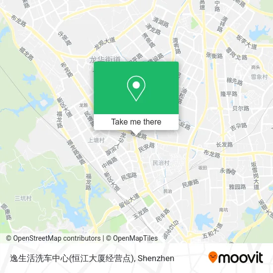 逸生活洗车中心(恒江大厦经营点) map