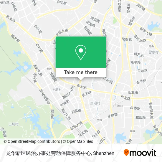 龙华新区民治办事处劳动保障服务中心 map