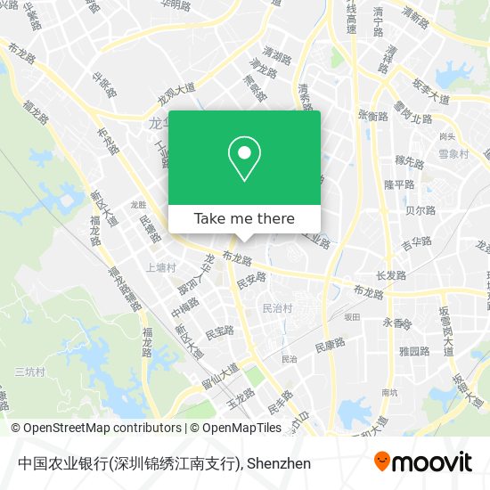 中国农业银行(深圳锦绣江南支行) map