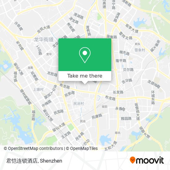 君恺连锁酒店 map