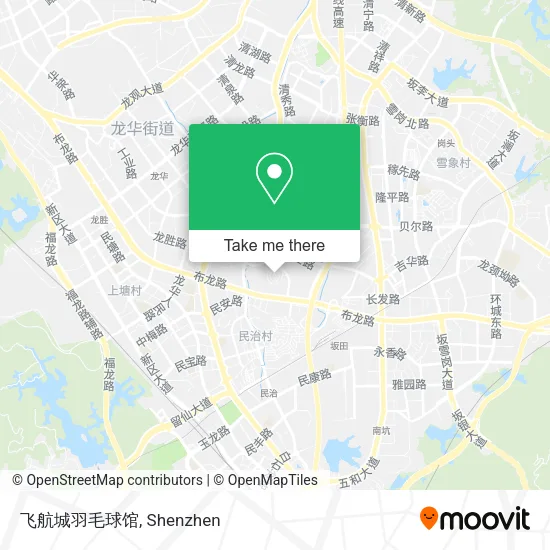 飞航城羽毛球馆 map