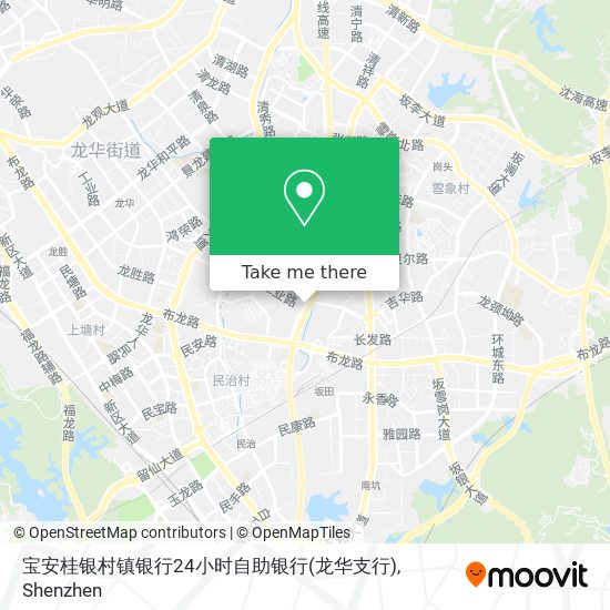 宝安桂银村镇银行24小时自助银行(龙华支行) map