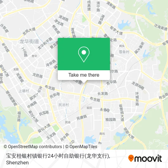 宝安桂银村镇银行24小时自助银行(龙华支行) map