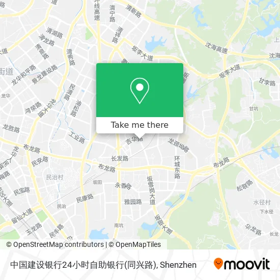 中国建设银行24小时自助银行(同兴路) map