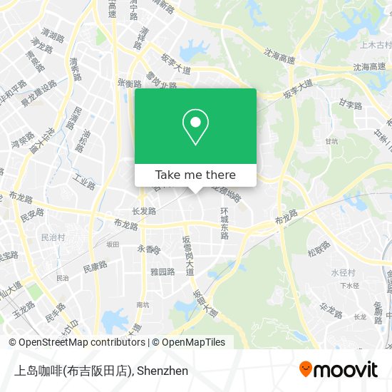 上岛咖啡(布吉阪田店) map