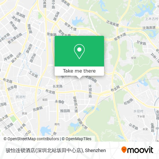 骏怡连锁酒店(深圳北站坂田中心店) map