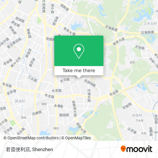 君霞便利店 map