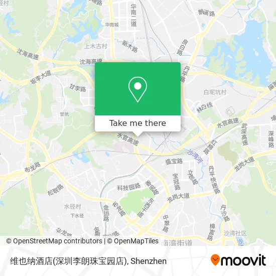 维也纳酒店(深圳李朗珠宝园店) map