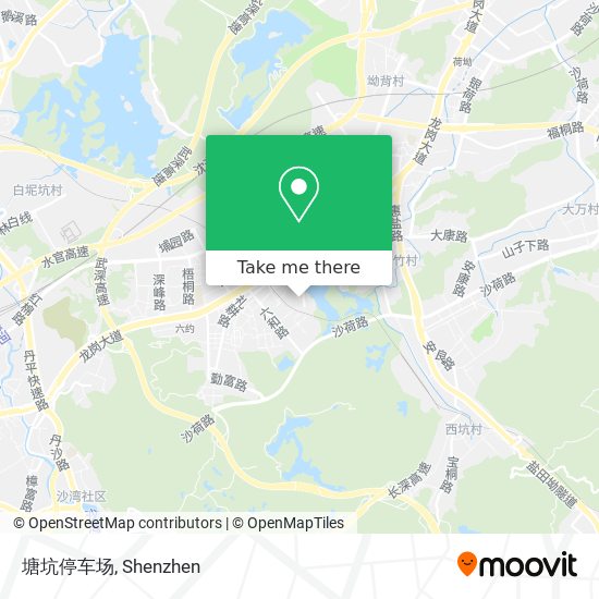 塘坑停车场 map