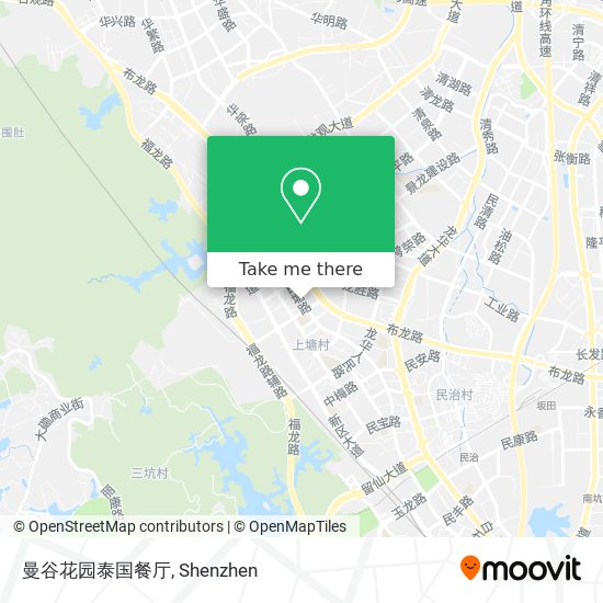 曼谷花园泰国餐厅 map