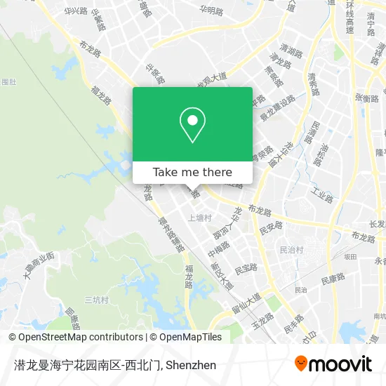 潜龙曼海宁花园南区-西北门 map