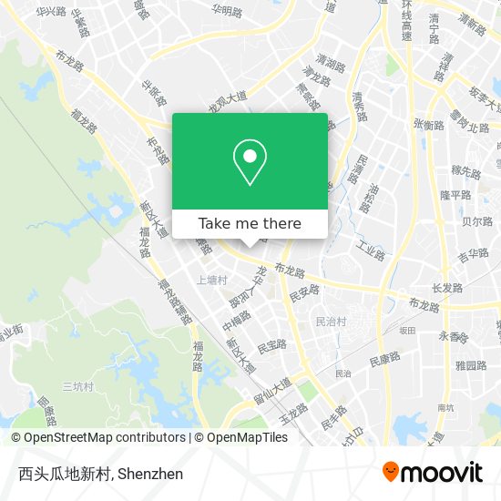 西头瓜地新村 map