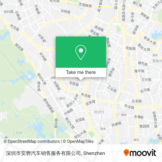 深圳市安骅汽车销售服务有限公司 map