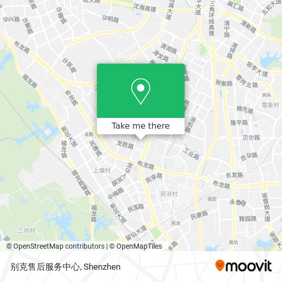 别克售后服务中心 map