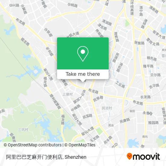 阿里巴巴芝麻开门便利店 map