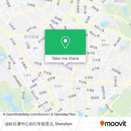 油松社康中心自行车租赁点 map