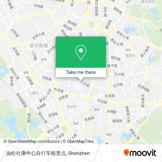 油松社康中心自行车租赁点 map