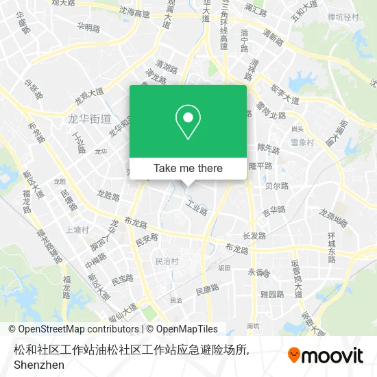 松和社区工作站油松社区工作站应急避险场所 map
