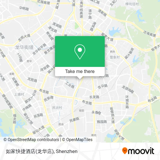 如家快捷酒店(龙华店) map