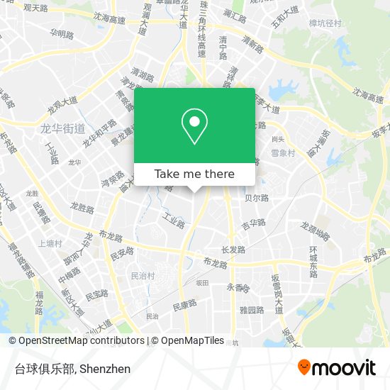台球俱乐部 map
