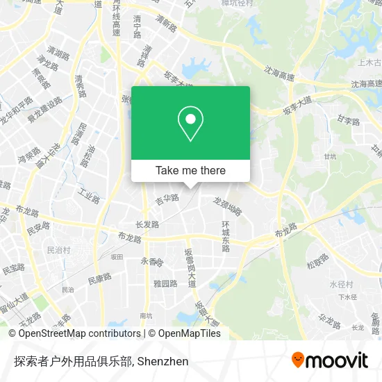 探索者户外用品俱乐部 map