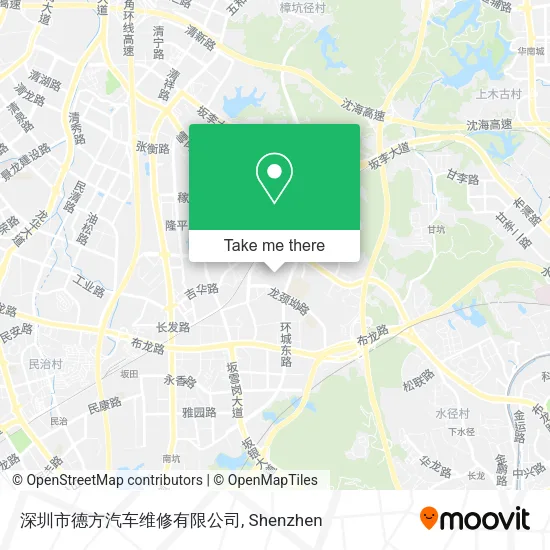 深圳市德方汽车维修有限公司 map