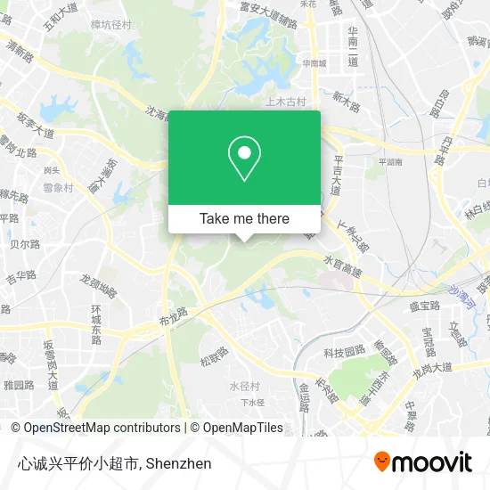 心诚兴平价小超市 map